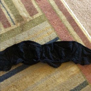 Black strapless PINK bralette